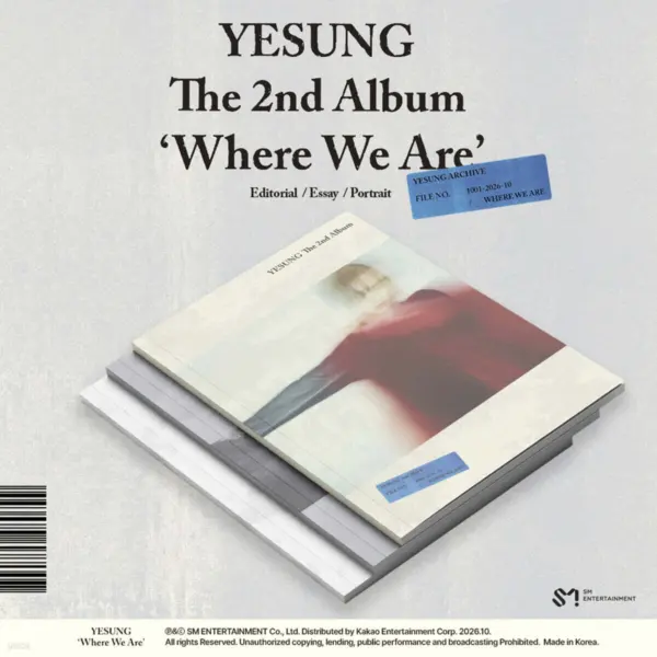 YESUNG The 2nd Album Where We Are Photobook Ver. Random 1 of 3