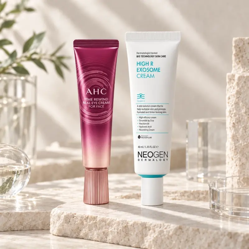 Korean skincare editorial still life — EmpressKorea
