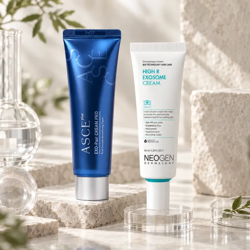 Korean skincare editorial still life — EmpressKorea