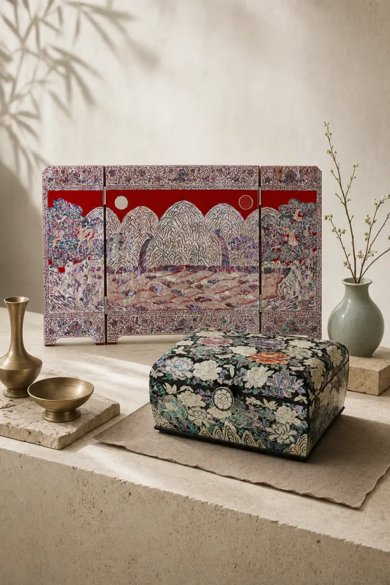 Korean heritage crafts and souvenirs editorial banner — EmpressKorea