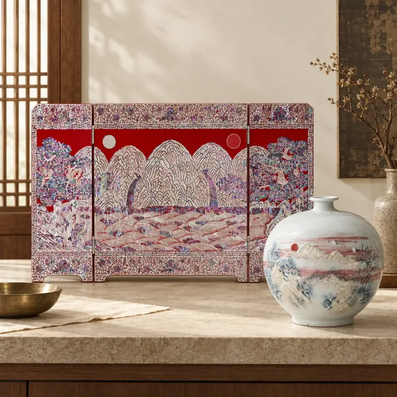 Korean heritage crafts and souvenirs editorial banner — EmpressKorea